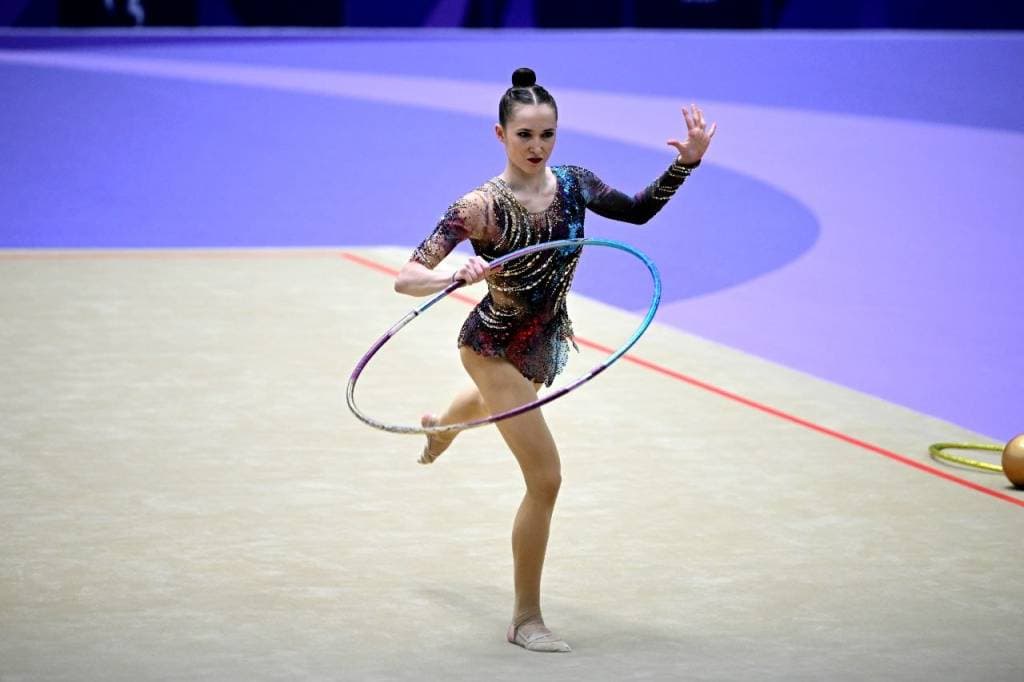 Takhmina Ikromova wins a gold medal at the Asian Games