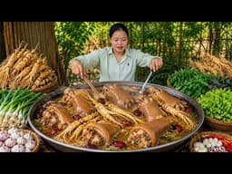 Trieu Mai Huong Complex Cooking Recipes  | Labor-Intensive Fried Pork Knuckle Dish |  Simple Life