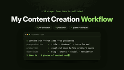 My Content Creation Workflow: 10 Stages From Idea to ...