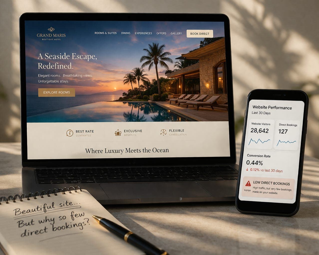 Your Hotel's Website Looks Beautiful. So Why Is It Not Driving Direct Bookings?