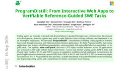 ProgramDistill: From Interactive Web Apps to Verifiable Reference-Guided SWE Tasks