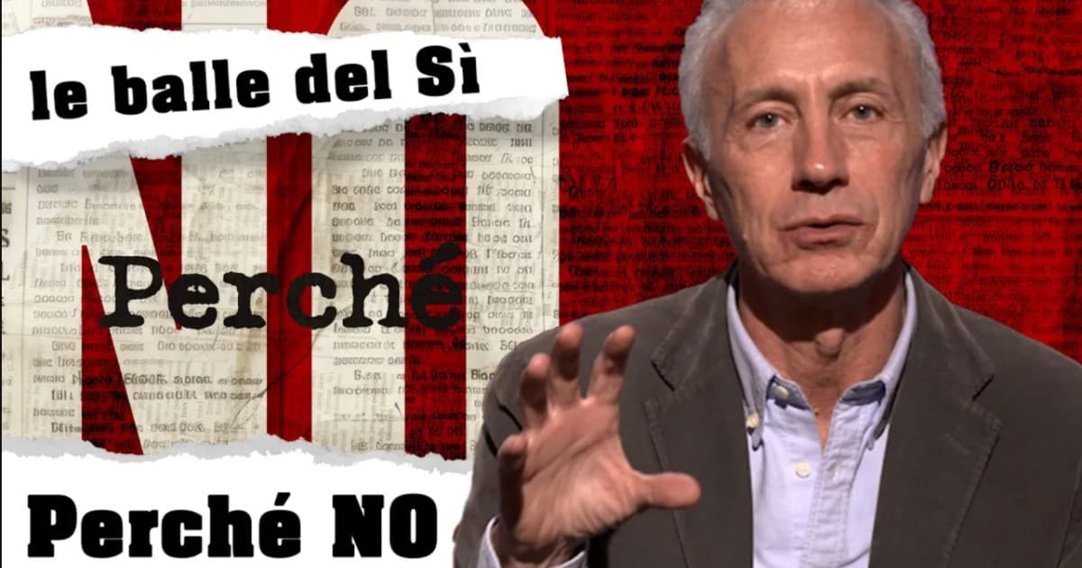 Perché No, il nuovo video di Marco Travaglio: le balle del Sì smentite con fatti e numeri