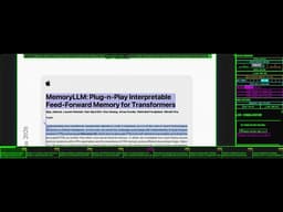 Apple MemoryLLM: Plug-n-Play Interpretable FFN Memory