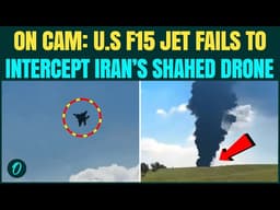 US F-15 Jet Vs Iran’s Shahed Drone| CHILLING VIDEO Shows Iranian Drone FOOLING US Fighter Jet 