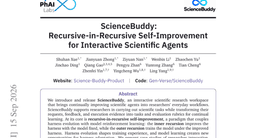 ScienceBuddy: Recursive-in-Recursive Self-Improvement for Interactive Scientific Agents