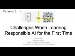 Challenges When Learning Responsible AI for the First Time