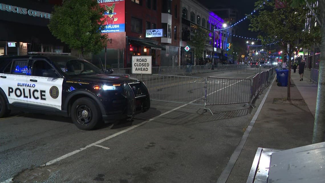 City sets up barriers to control Chippewa crowd