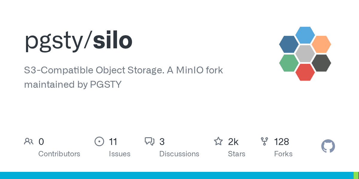 GitHub - pgsty/silo: S3-Compatible Object Storage. A MinIO fork ...