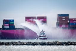 Cargo Ship Fire at San Pedro