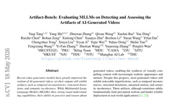 Artifact-Bench: Evaluating MLLMs on Detecting and Assessing the Artifacts of AI-Generated Videos