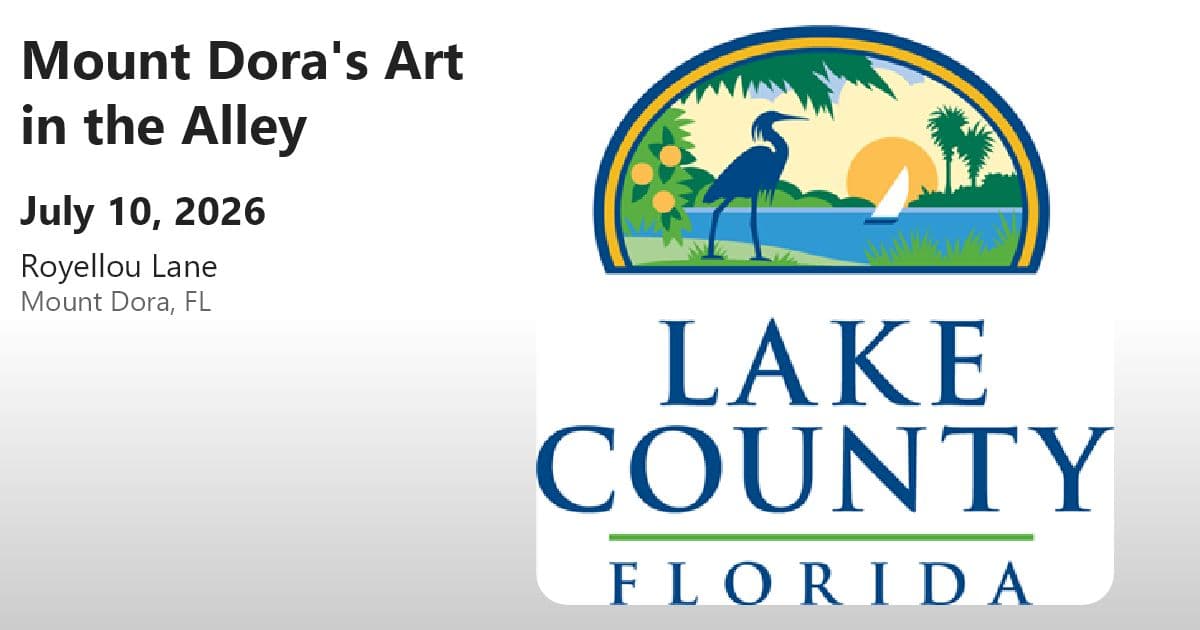 Mount Dora's Art in the Alley - Orlando Weekly Calendar