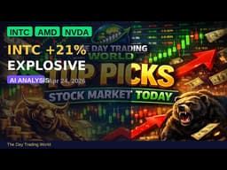 Top 5 Stocks TODAY: INTC +21% AMD +13% NVDA Surging | Apr 24 2026