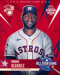 @MLB: For the 4th time in 5 years, Yordan Alvarez is an AL All-Star!

The Astros slugger will start at DH ...
