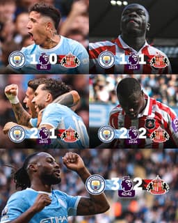 @premierleague: Can't take your eyes off @ManCity and @SunderlandAFC... 

Five first-half goals for the first time t...