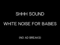 Shhh Sound & White Noise 🌛 Help Baby Sleep Deeply | 24 Hours No Ads 🍼 Black Screen
