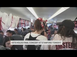 BTS fans party on Caltrain on way to final Stanford Stadium show