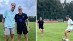 Barcelona star Ewa Pajor teams up with tennis champion ...