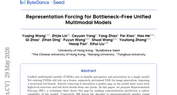 Representation Forcing for Bottleneck-Free Unified Multimodal Models