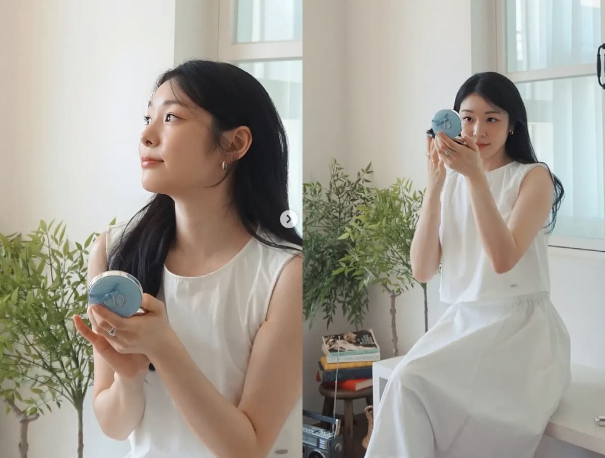 Yuna Kim Looks Beautiful Even While Touching Up Her ...