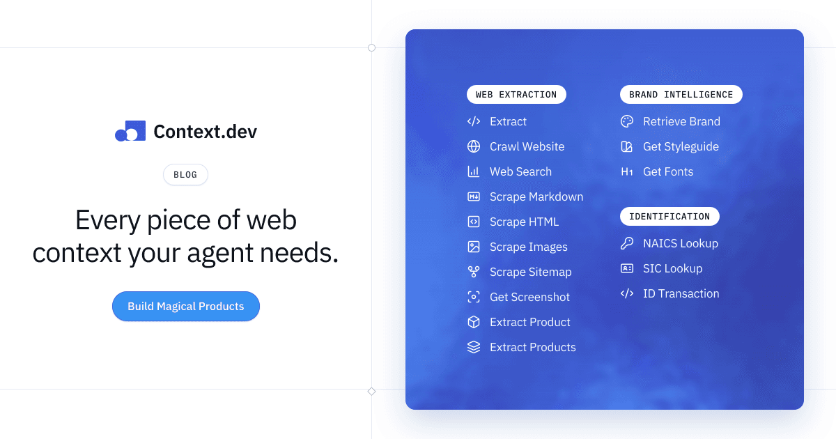 Announcing the Context.dev Integration for OpenClaw