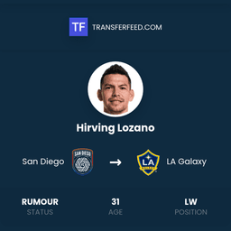 Hirving Lozano Transfer from San Diego to LA Galaxy