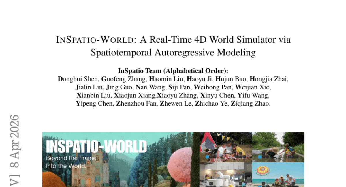 INSPATIO-WORLD: A Real-Time 4D World Simulator via Spatiotemporal Autoregressive Modeling