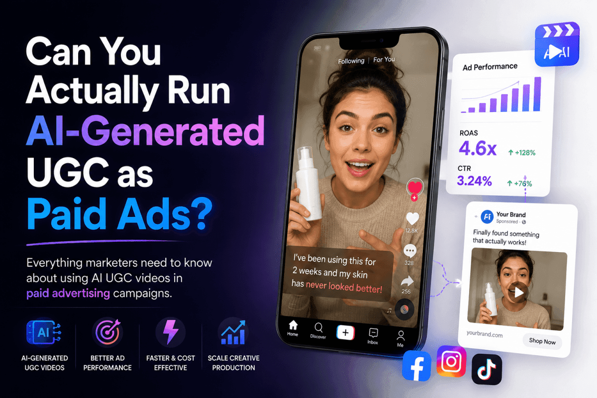 Can You Actually Run AI-Generated UGC as Paid Ads?