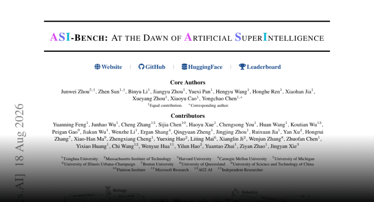 Paper page - ASI-Bench: At the Dawn of Artificial Superintelligence