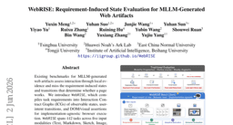WebRISE: Requirement-Induced State Evaluation for MLLM-Generated Web Artifacts