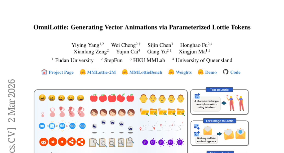 OmniLottie: Generating Vector Animations via Parameterized Lottie Tokens
