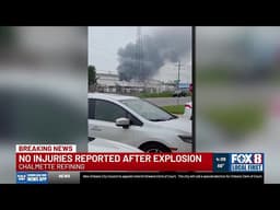 Explosion at Chalmette Refining sends flames and smoke into sky