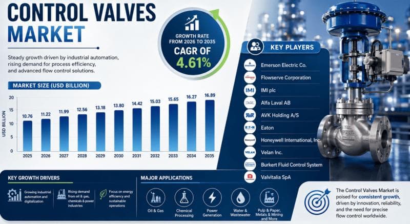 Control Valves Market Outlook 2035: AI Integration, IoT
