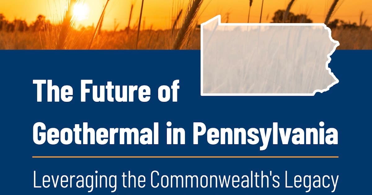 
PA Environment Digest Blog: Shapiro Administration Secures $14 Million From US DOE For Enhanced GeoThermal Systems Pilot Demonstration Project In Indiana County
