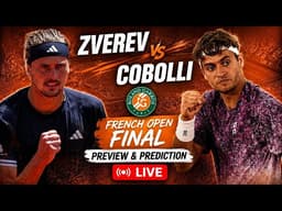 Alexander Zverev vs Flavio Cobolli | French Open Final PREVIEW & PREDICTION - LIVE