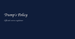 Grow the Economy policy: what the White House says