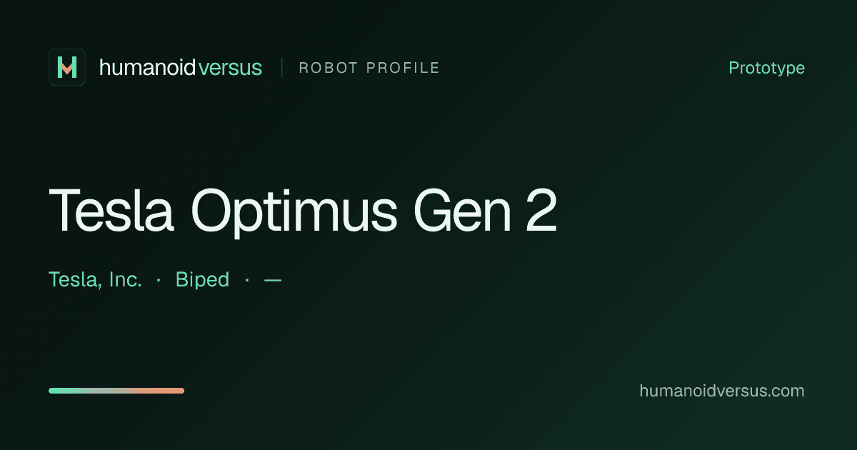 Tesla Optimus Gen 2 Humanoid Robot: Specs, Price & Status