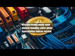 Bitcoin treads water near pivotal monthly close while speculative tokens retreat