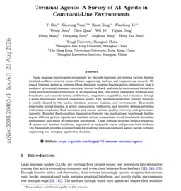 @omarsar0: Nice little survey on Terminal Agents.

It provides good information on what exactly is a terminal a...