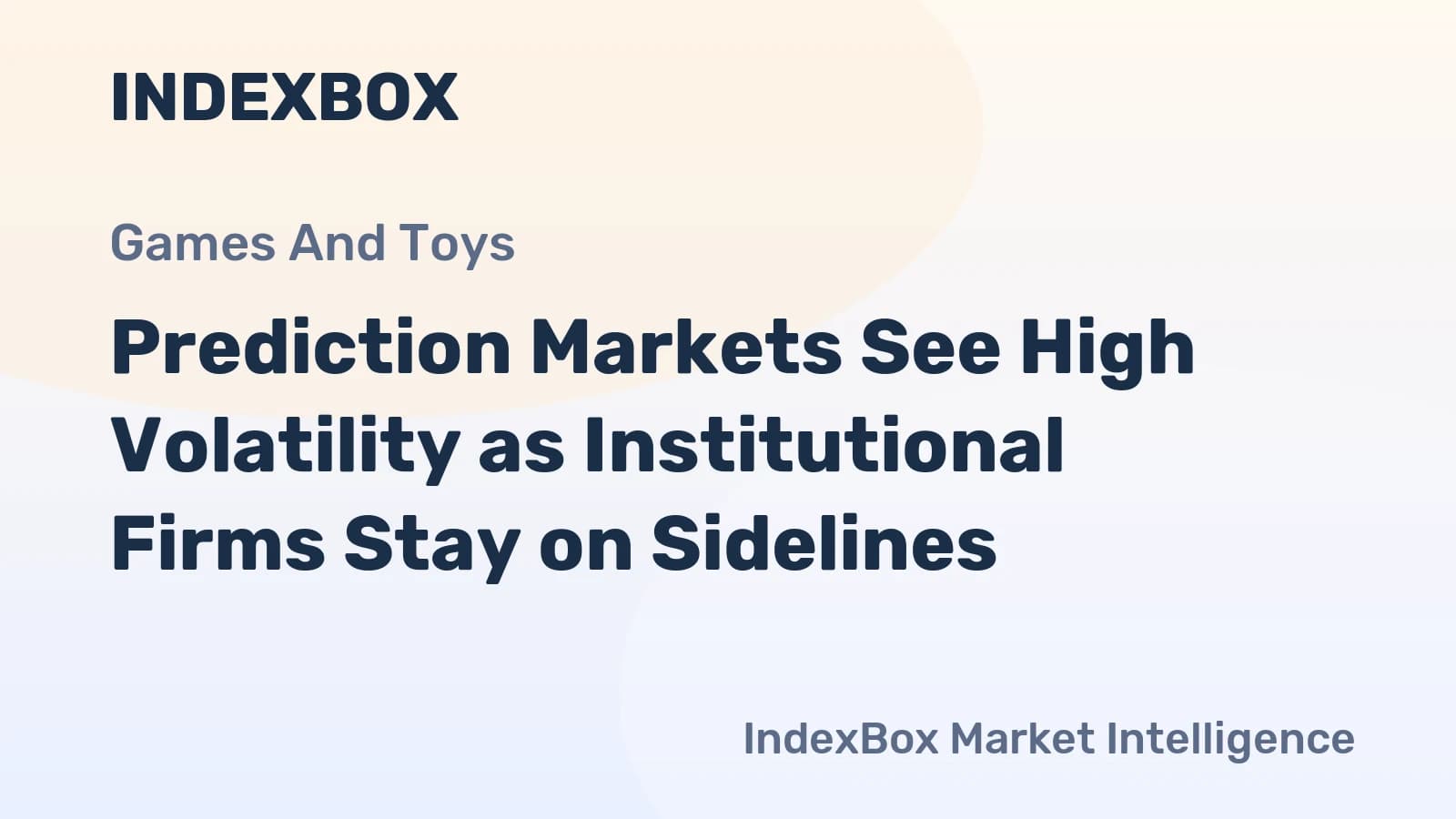 Why Major Trading Firms Avoid Prediction Markets in 2026 - News and Statistics - IndexBox