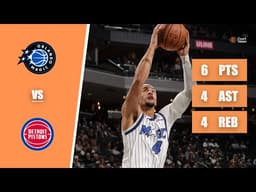 Jalen Suggs - 6 Points, 4 Steals, 4 Assists vs Pistons - Game 7 - 2026 Playoffs