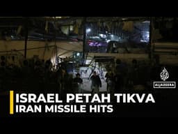 Iran missile hits Petah Tikva, blasting crater and damaging buildings in central Israel