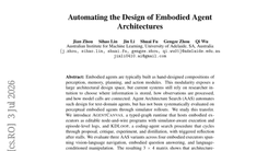 Automating the Design of Embodied Agent Architectures