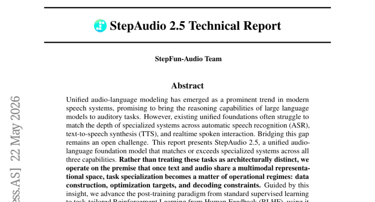 StepAudio 2.5 Technical Report
