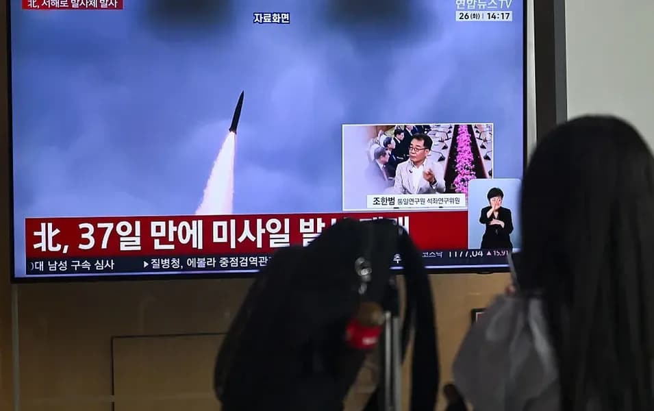 North Korea fires missiles and rockets into Yellow Sea