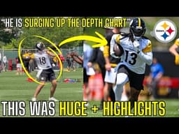 The Pittsburgh Steelers Minicamp HIGHLIGHTS Were EYE OPENING... | Will Howard, Germie Bernard |