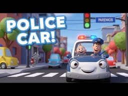 Police Car Song 🚓 | Baby Zuzu Safety Song for Kids | Learn Safety Rules Fun
