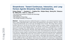 StreamArena: Toward Continuous, Interactive, and Long-Horizon Agentic Streaming Video Understanding