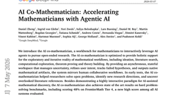 AI Co-Mathematician: Accelerating Mathematicians with Agentic AI