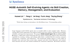 MUSE-Autoskill: Self-Evolving Agents via Skill Creation, Memory, Management, and Evaluation