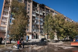 Russian drone attack on residential area in Kharkiv injures ...